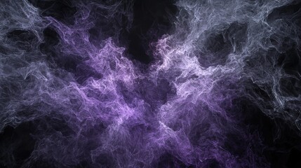 Obraz premium A purple-black background with smoke swirling in the center, or a black background with smoke swirling in the center