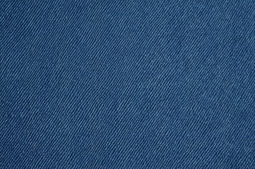 Detailed view of blue jean fabric texture