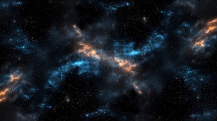 Obraz premium A constellation of stars in the night sky