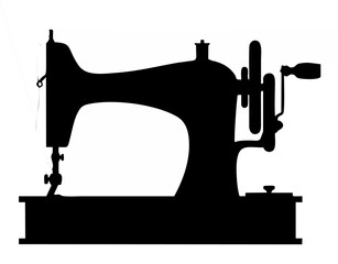 Retro Sewing Machine Icon.eps
