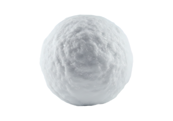Textured White Sphere: Perfect for Design Projects isolated on transparent background