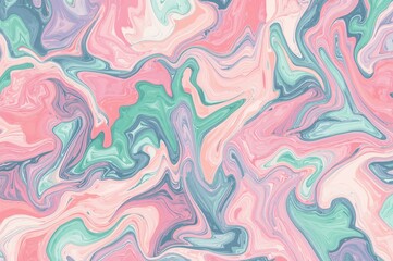 Abstract chaotic line pattern in pastel colors background