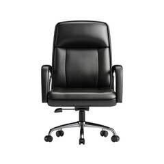 Elegant Black Office Chair for Modern Workspace, Ergonomic Design with Smooth Rolling Wheels for Comfort and Style