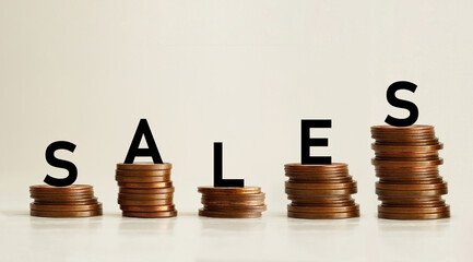 Increase Sales Revenue as business and financial concept. Marketing strategy
