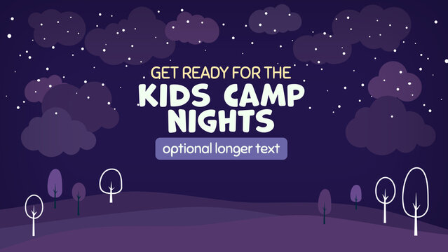 Kids Summer Camp Nights Title Card
