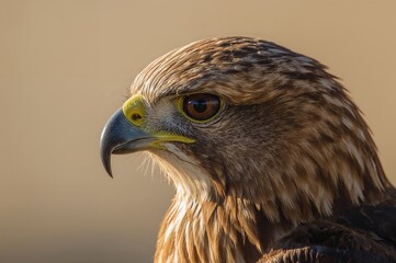 Naklejka premium Close-up horizontal shot of a Red-tailed Hawk