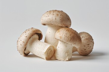 Newly picked champignon mushrooms
