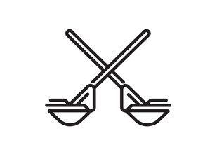 Essential Farming Fertilizer Spreading Tools Icon in Simple Vector Art