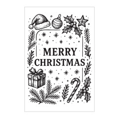 Premium Christmas Label Design Template