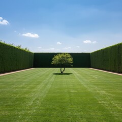 Tree in the Garden, spring time, using generative ai