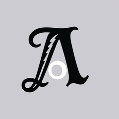 Typography Art – Stylish Letter A