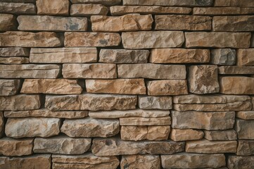 Vintage natural stone brick art for retro interior decoration