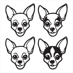 A Tiny and Feisty Chihuahua, a Bold and Loyal Lap Dog with an Apple-Shaped Head and Trembling, Expressive Eyes