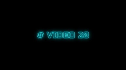 Twenty eight Digital Timer. video 28 neon text is used as video clip. Sci-Fi light Effects electronic protection. technology stopwatch Digital countdown number animation - Powered by Adobe