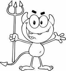 Devil cartoon Vector.eps