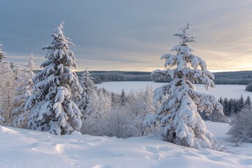 Initial snowfall of the season in a northeastern state