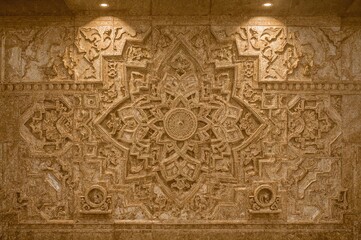 Engraved design on ancient plaster