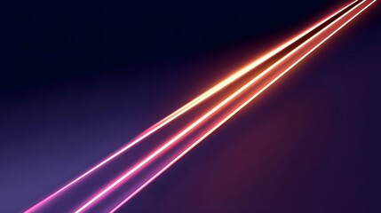 Vibrant, futuristic light trails streaking across a dark, contrasting background, creating a dynamic, luminous visual display.