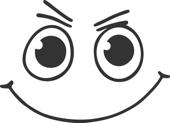 Design of happy expression face