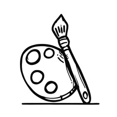 Vector illustration of a food-themed Easter egg and a pizza, an iconic design