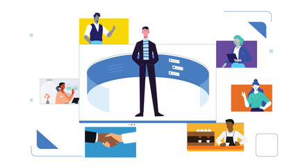 Professional Network Collaboration in Modern Work Environment