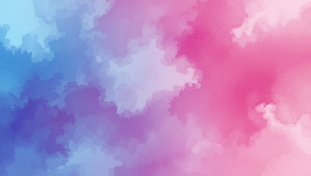 A soft, dreamy background displays a beautiful blend of pastel blues, purples, and pinks, creating a soothing and ethereal mood.