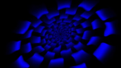 Abstract blue spiral animation with futuristic pulsating motion background - Powered by Adobe