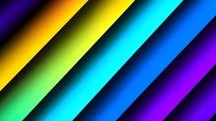 Fototapeta premium Vibrant and colorful abstract background with diagonal stripes in a rainbow gradient pattern