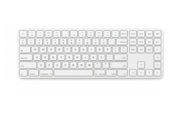 Modern wireless keyboard with transparent background for easy integration