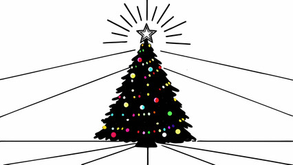 christmas tree with lights