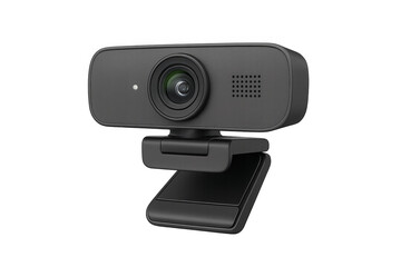 Modern webcam with built-in microphone, ideal for online communication and content creation