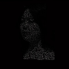 black silhouette of a girl