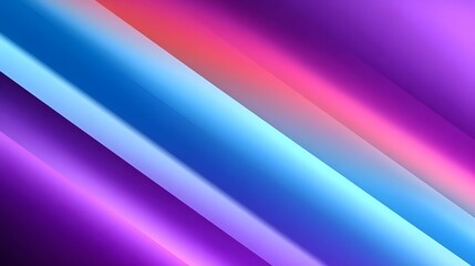 Fototapeta premium Striking abstract background featuring dynamic diagonal shapes and a vibrant gradient of neon blue, pink, and purple colors