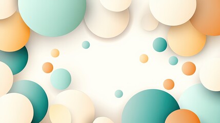 Abstract Background With Overlapping Pastel Circles