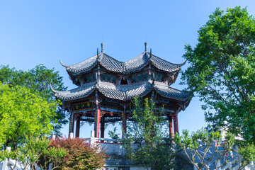 The Hejiang Pavilion beside the Jiuyan Bridge in Chengdu