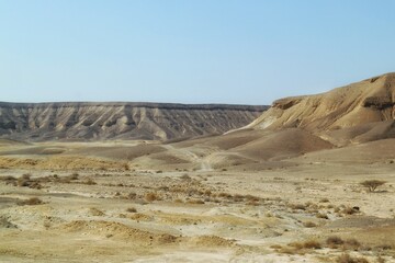 Arava desert beautiful landscape photography.