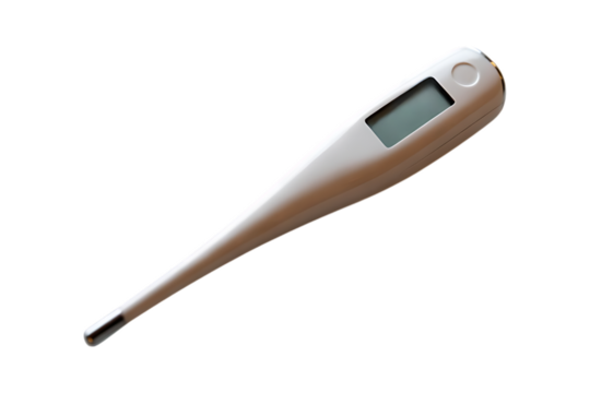 Forehead Thermometer Isolated on Transparent Background