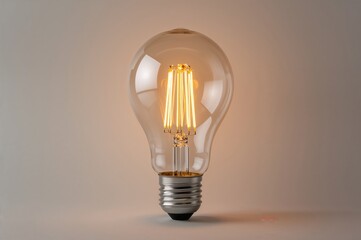 Illuminated Wire Inside a High-Efficiency Bulb