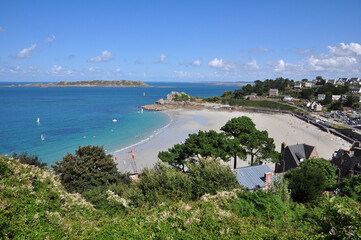 Obraz premium Plage de Perros-guirec en Bretagne