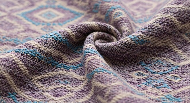 Ultra HD Close-Up of Endek Bali Fabric