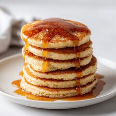 Stack of Pancakes with Syrup