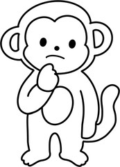 원숭이 색칠하기