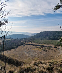 Wonderful views of the Hexetanzplatz in Thale in the Harz low mountain range