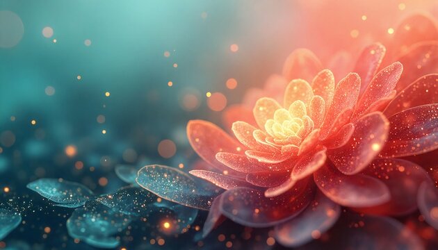 closeup of beautiful flower with vibrant orange and red color scheme