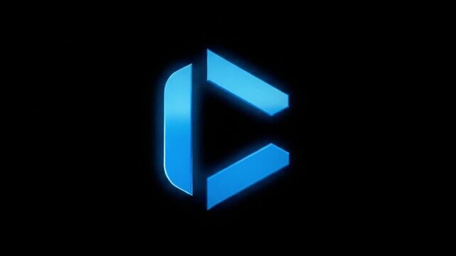 A dramatic explosion of fiery particles transitioning into a glowing logo reveal