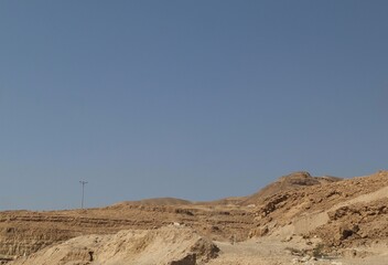 the Arava desert landscape