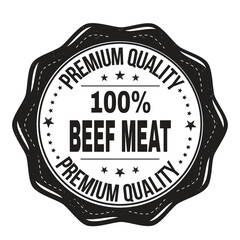 100% Beef Meat grunge rubber stamp