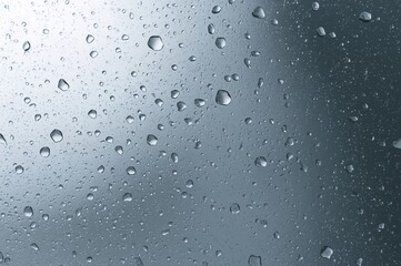Water Droplets on Glass Surface
