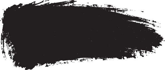 Hand drawn vector paint brush strokes with thick grunge lines and rectangle shapes