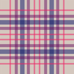 Modern Pink and Purple Tartan Plaid Seamless Pattern Background for Fashion, Fabric, Textile, and Digital Design